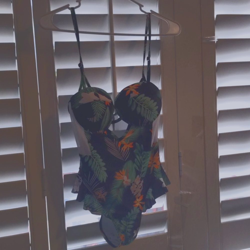 Large New Multicolor Bikini One piece
